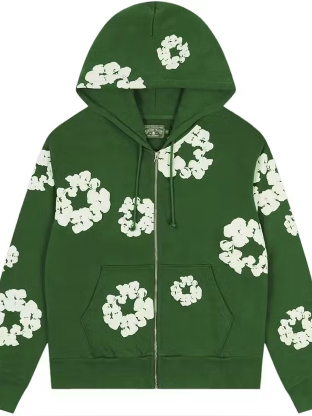 Denim Tears Cotton Wreath zip up  -  Green